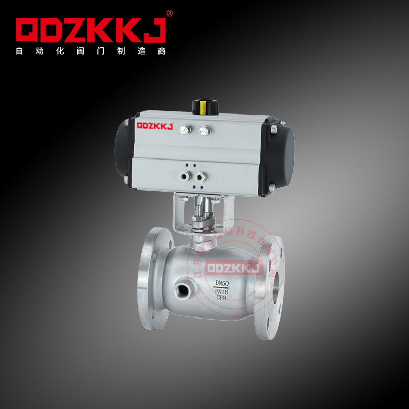 氣動(dòng)不銹鋼保溫夾套法蘭球閥