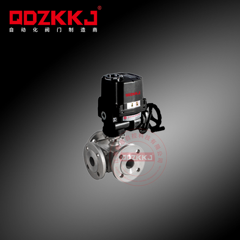防爆型不銹鋼三通球閥 QDZK-Q944/5F-16P