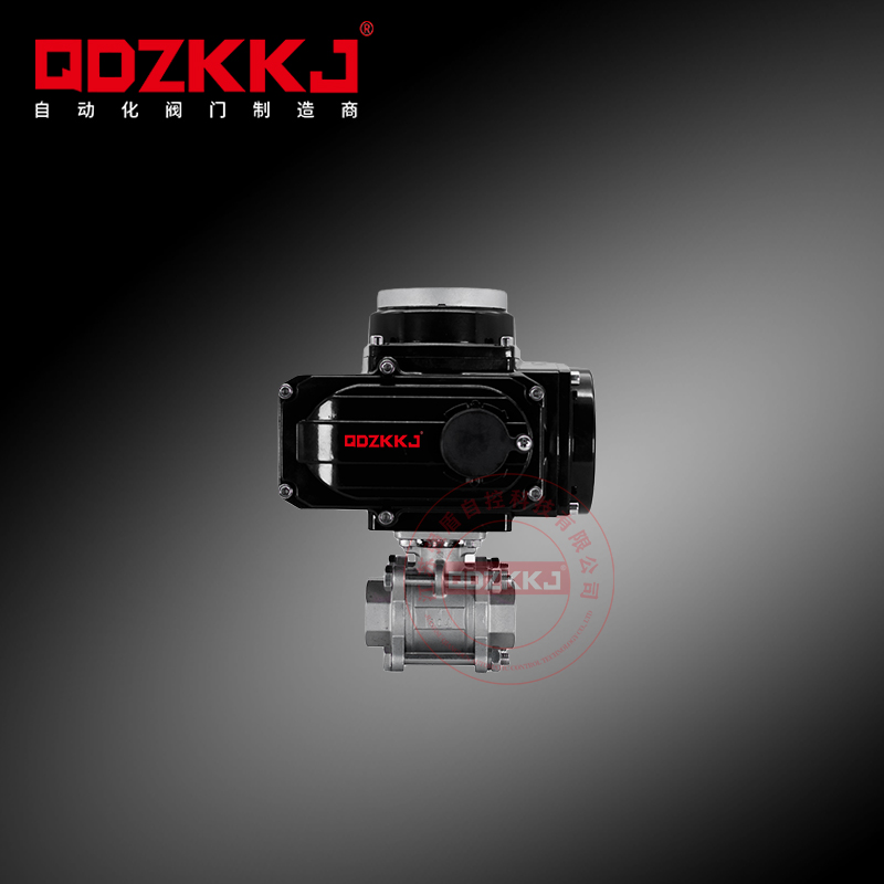 電動三片式絲扣球閥